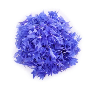 Beyaz manzaralı, güzel çiçek yaprakları yığını.