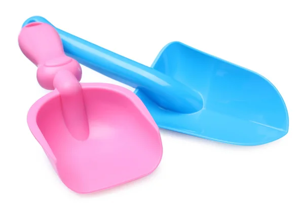 Luz Azul Rosa Pás Brinquedo Plástico Fundo Branco — Fotografia de Stock