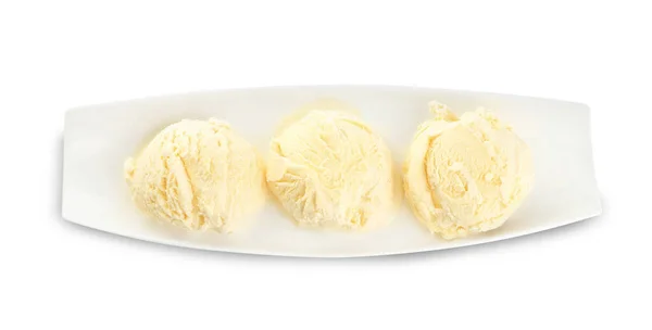 맛있는 바나나 아이스크림은 위에서 수있다 — 스톡 사진
