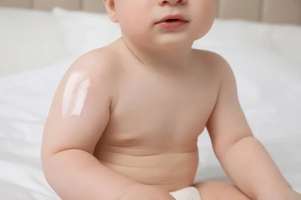 Cute Little Baby Cream Arm Closeup — Stock Photo, Image