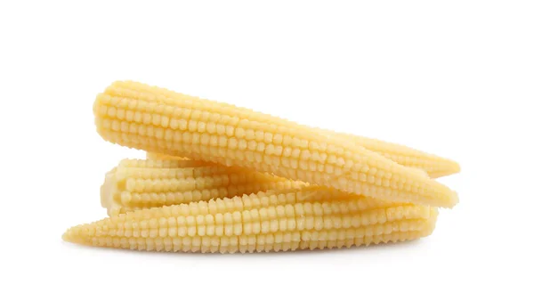 Свіжі Дитячі Кукурудзяні Цицьки Білому Тлі — стокове фото