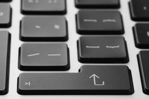 Closeup View Enter Key Modern Computer Keyboard — Stock Photo, Image