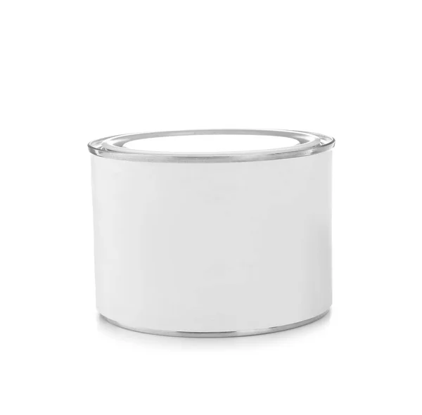 空白漆罐 白色隔热 — 图库照片