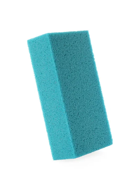 Light Blue Pumice Stone Isolated White Pedicure Tool — Zdjęcie stockowe