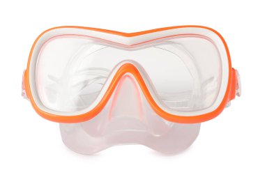 Sualtı maskesi beyazda izole edilmiş. Dalış ekipmanları