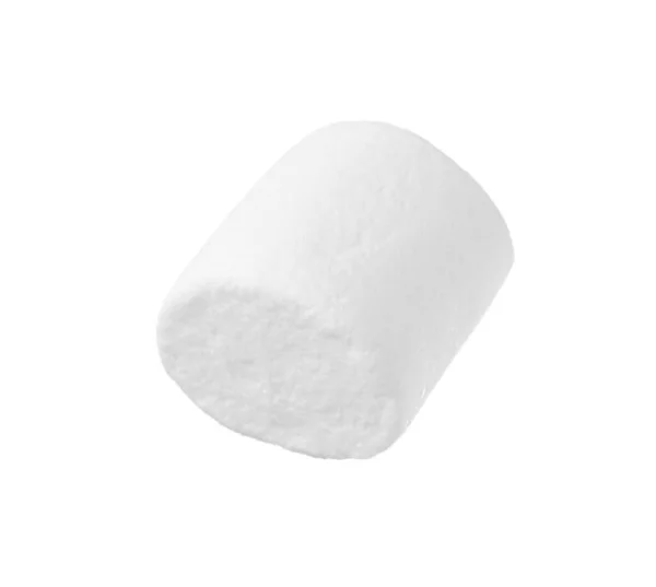 Delicioso Doce Marshmallow Inchado Isolado Branco — Fotografia de Stock