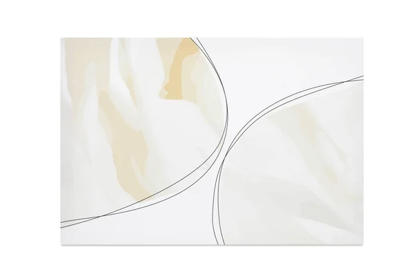 Mooi Abstract Schilderij Witte Achtergrond Element Van Het Interieur — Stockfoto
