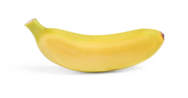 Gustosa Banana Matura Isolata Bianco — Foto Stock