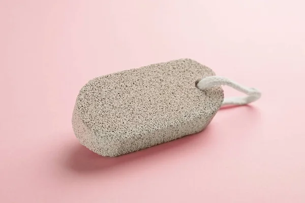 Pumice Stone Pink Background Pedicure Tool — Stock Photo, Image