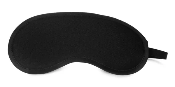 Black Sleep Eye Mask Isolated White — Stock Photo, Image