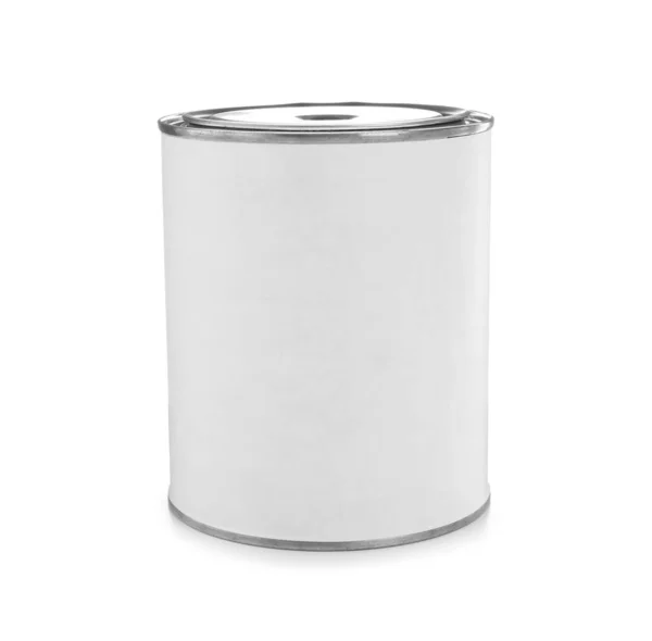 空白漆罐 白色隔热 — 图库照片