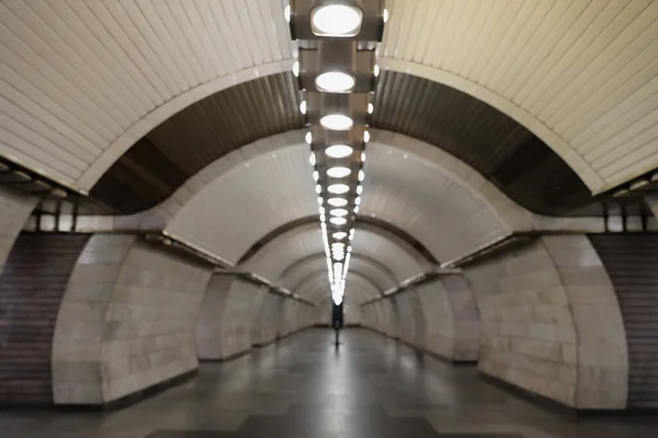 Dimsyn Tunnelbanestationen Kollektivtrafik — Stockfoto