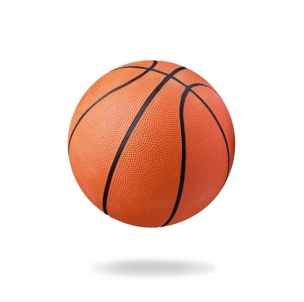 New Orange Basketball Ball Isolated White — Stock Photo, Image