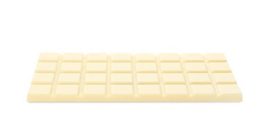 Beyaz üzerine izole edilmiş lezzetli çikolata.