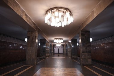 Modern metro istasyonu tasarımı. Toplu taşıma