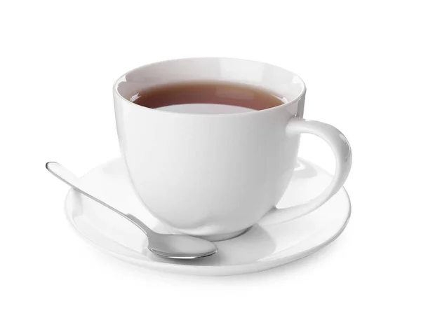 Taza Caliente Aromático Aislado Blanco — Foto de Stock