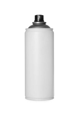 Can of spray paint isolated on white. Graffiti supply
