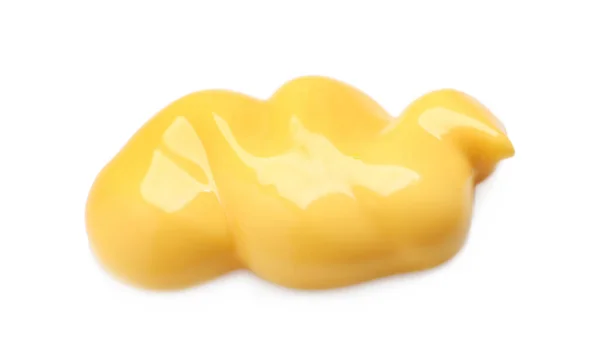 Frische Köstliche Geschmolzene Käse Isoliert Auf Weiß — Stockfoto