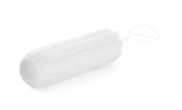 Tampon Isolé Sur Blanc Produit Hygiène Menstruelle — Photo