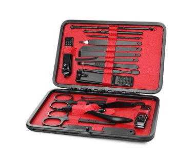 Manikür, beyaza izole edildiğinde ayarlanır