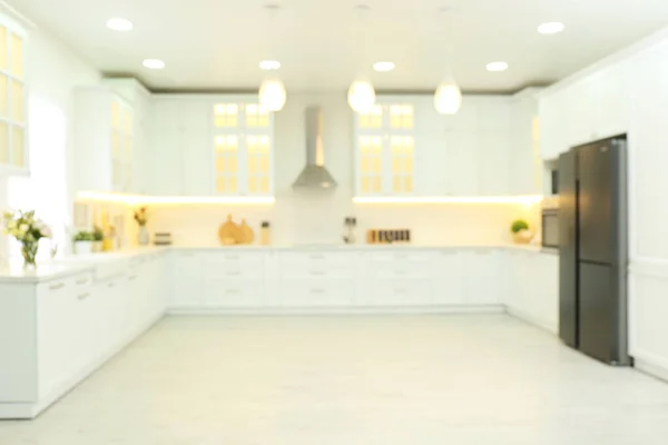 Modern Mutfak Manzarası Şık Mobilyalar — Stok fotoğraf