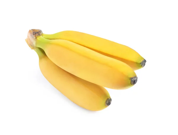 Klaster Dojrzałych Bananów Dla Dzieci Białym Tle — Zdjęcie stockowe