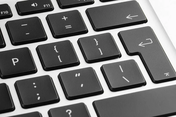 Closeup View Buttons Modern Computer Keyboard — Stock Photo, Image