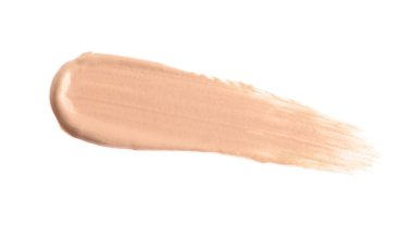 Sıvı deri tabakasının kokusu beyaz, üst görünümde izole edilmiş.