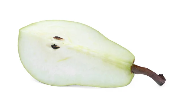 白に隔離された新鮮な熟した梨のピース — ストック写真
