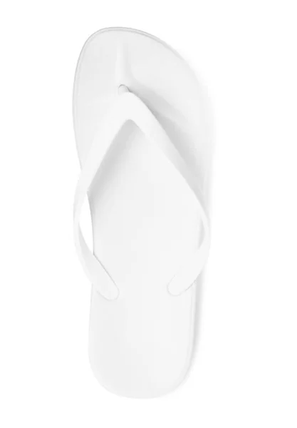 Single Flip Flop Isolated White Top View — Stock Photo, Image