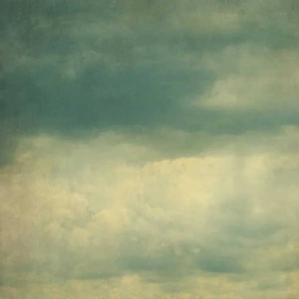 Vista Del Hermoso Cielo Con Nubes Filtro Estilo Retro —  Fotos de Stock