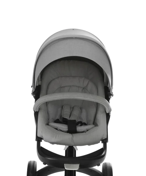 Baby Carriage Modern Pram Isolated White — Stock Photo, Image