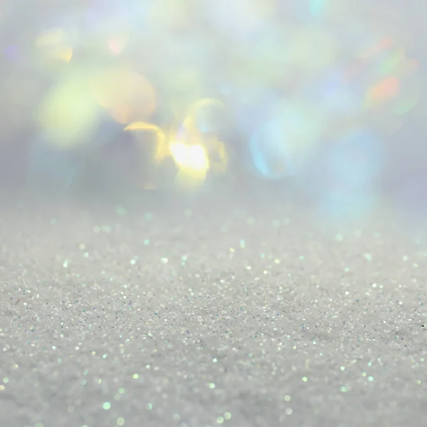 Glänzendes Glitzern Und Verschwommenes Licht Auf Dem Hintergrund Bokeh Effekt — Stockfoto