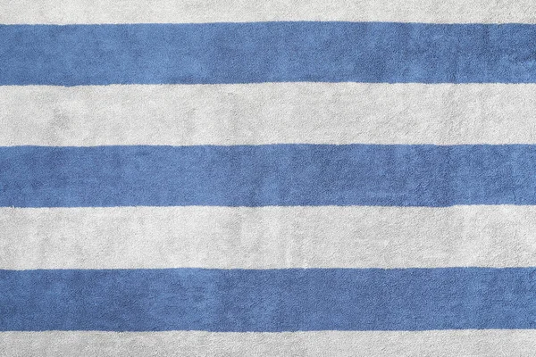 Striped Beach Towel Background Top View — Stock Photo, Image