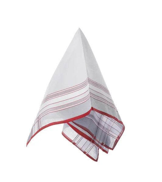 New Handkerchief Isolated White Stylish Accessory — Stock Photo, Image