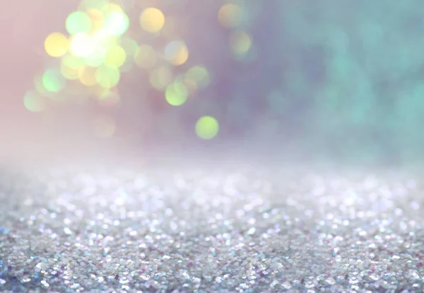 Glänzendes Glitzern Und Verschwommenes Licht Auf Dem Hintergrund Bokeh Effekt — Stockfoto