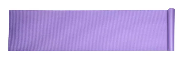 Violet Στρώμα Κάμπινγκ Απομονώνονται Λευκό Πάνω Όψη Σχεδιασμός Banner — Φωτογραφία Αρχείου
