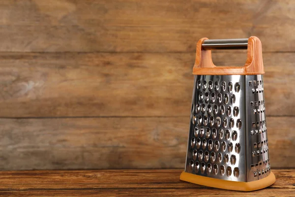 Moderne Rasp Houten Tafel Ruimte Voor Tekst — Stockfoto