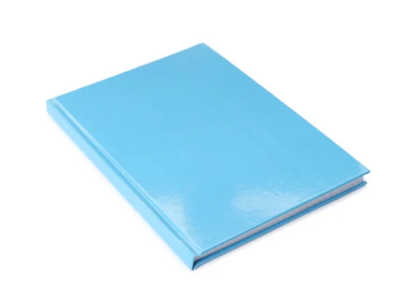 New Light Blue Planner Isolated White — Stock Photo, Image