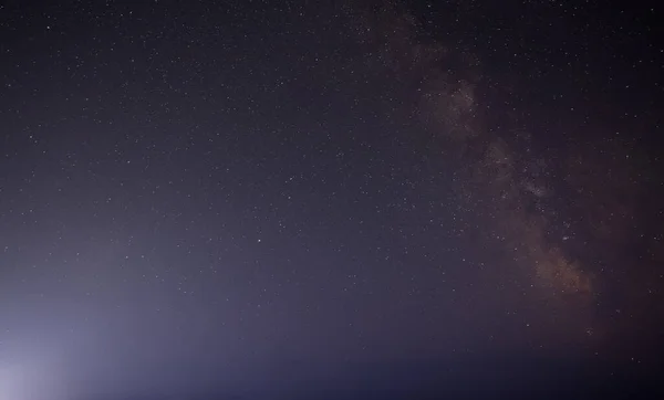 Vista Pitoresca Céu Estrelado Noite — Fotografia de Stock