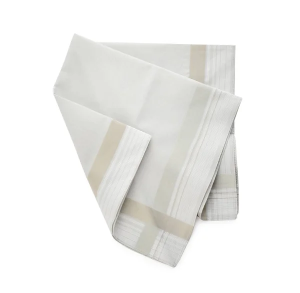 Elegante Pañuelo Aislado Blanco Vista Superior — Foto de Stock