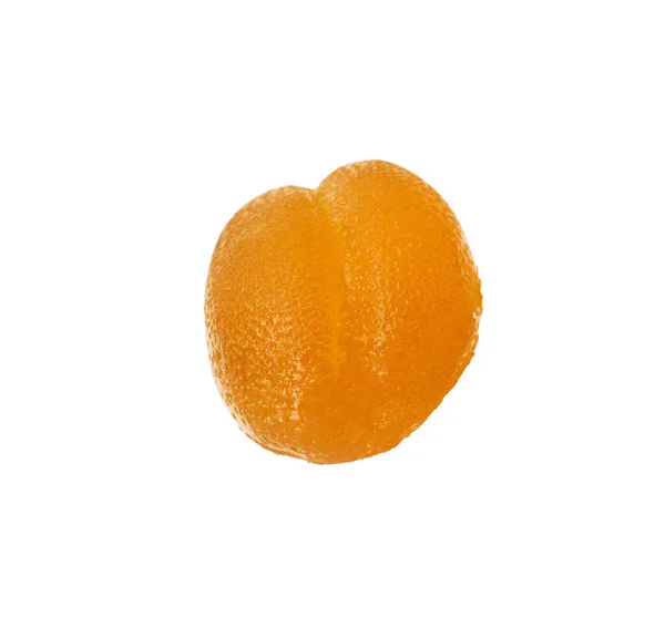Heerlijke Gele Gummy Snoep Geïsoleerd Wit — Stockfoto