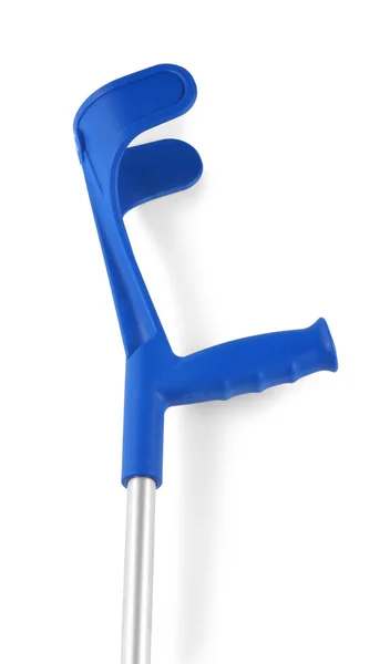 New Adjustable Elbow Crutch White Background View — Stock Photo, Image