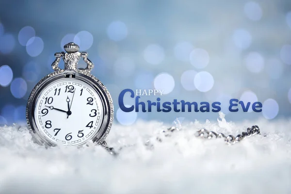 크리스마스 디자인 시계를 놓는다 — 스톡 사진