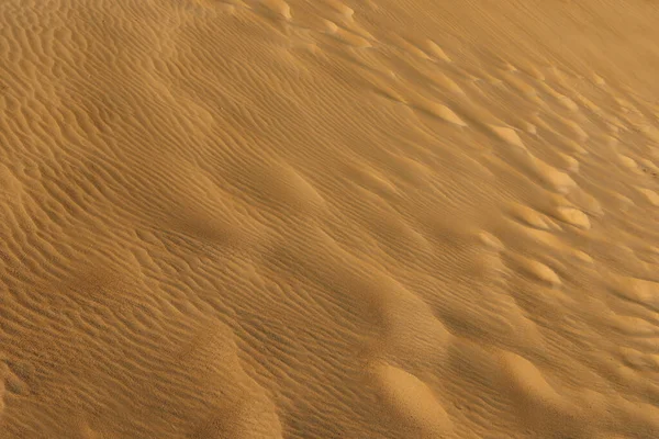 Vista Perto Duna Areia Deserto Como Fundo — Fotografia de Stock