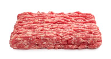 Beyazın üzerinde taze taze taze kıyma.