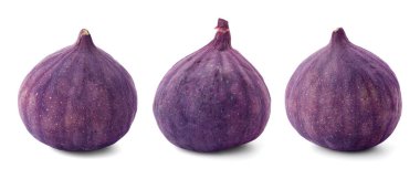 Taze incirler beyazda izole edilmiş. Tatlı meyve