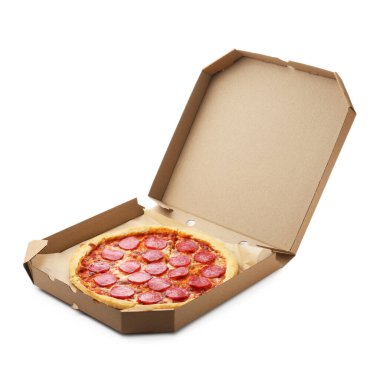 Lezzetli pepperonili pizza.