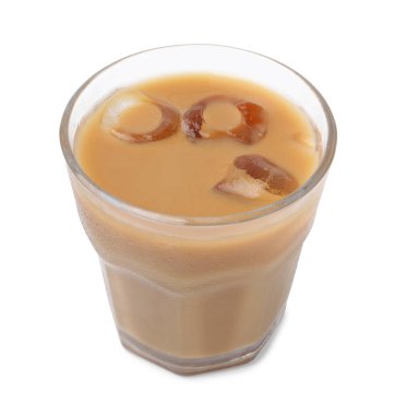 Sütlü, sütlü, buzlu kahve.