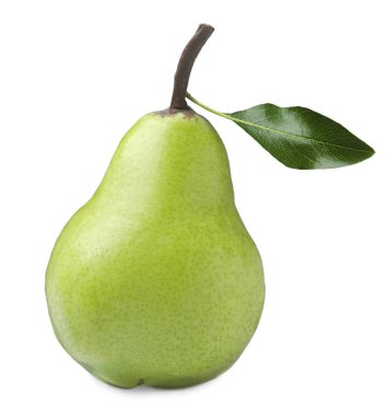 Beyaz yapraklı yeşil armut